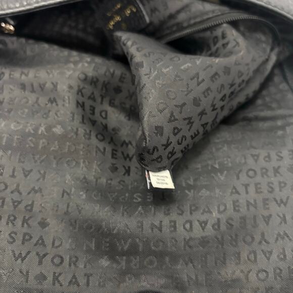 Kate Spade Chester Street Miri Satchel Bag Black Pebbled Leather Shoulder Purse - Picture 12 of 14